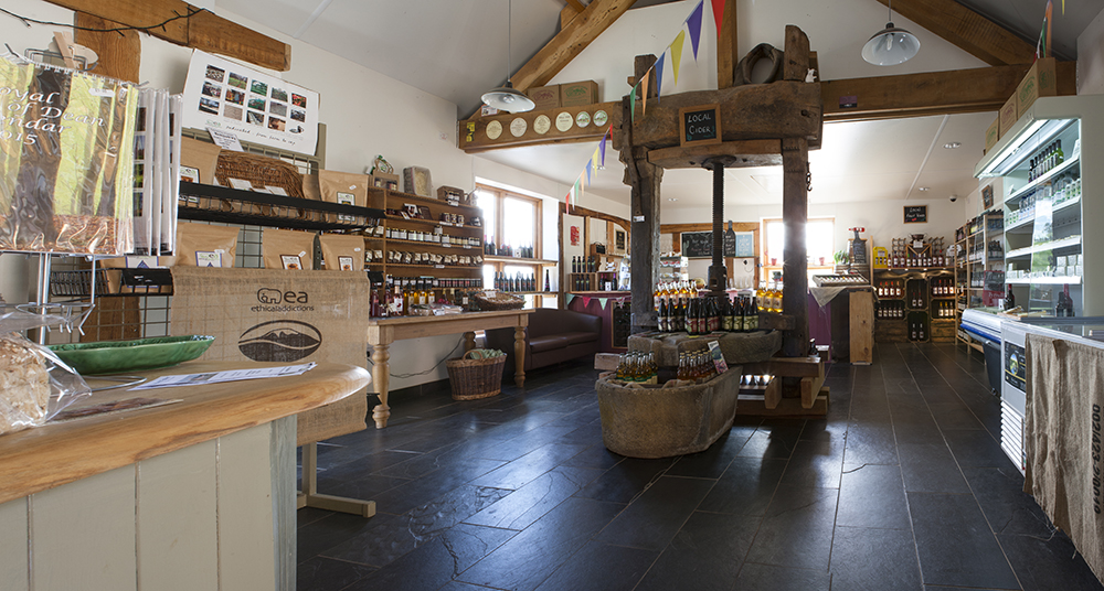 The shop at Harts Barn Cookery School